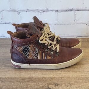 Inkkas Brown Patterned Ankle Boots